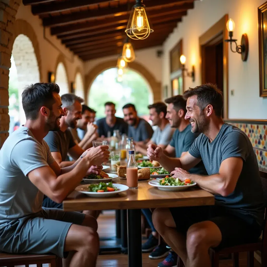 Ejercicios de fortalecimiento en un gimnasio adaptado para mayores de 40.